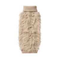 Snooza Dog Apparel Fur Knit Jumper Ecru