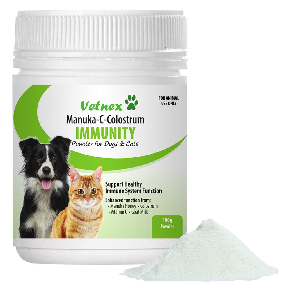 Vetnex Immunity Manuka-C-Colostrum Powder for Dogs & Cats