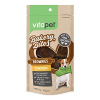 VitaPet Bakery Bites Chicken Brownies Dog Treats 