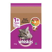 Whiskas Adult 1+ Years Beef & Lamb Flavours Dry Cat Food