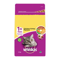 Whiskas Adult 1+ Years Chicken & Turkey Flavours Dry Cat Food