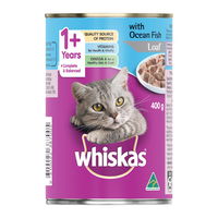 Whiskas Adult 1+ Years So Fishy Recipes Ocean Platter in Jelly Wet Cat Food 400gm