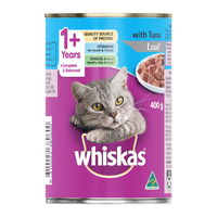 Whiskas Adult 1+ Years with Tuna Loaf Wet Cat Food 400gm