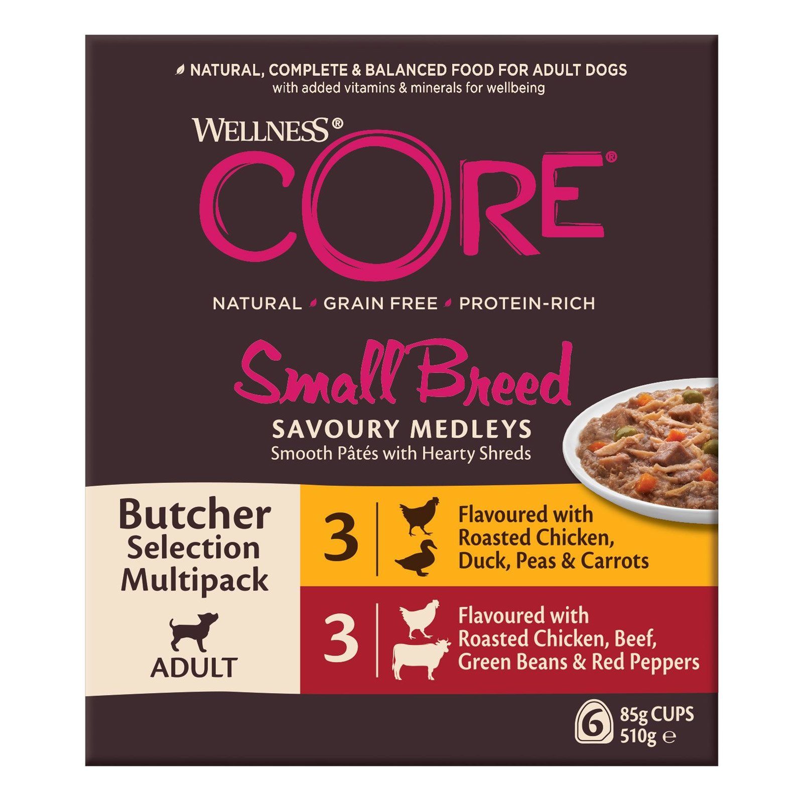 Wellness CORE Savoury Medleys Butchers Selection Multipack 85 gm * 6