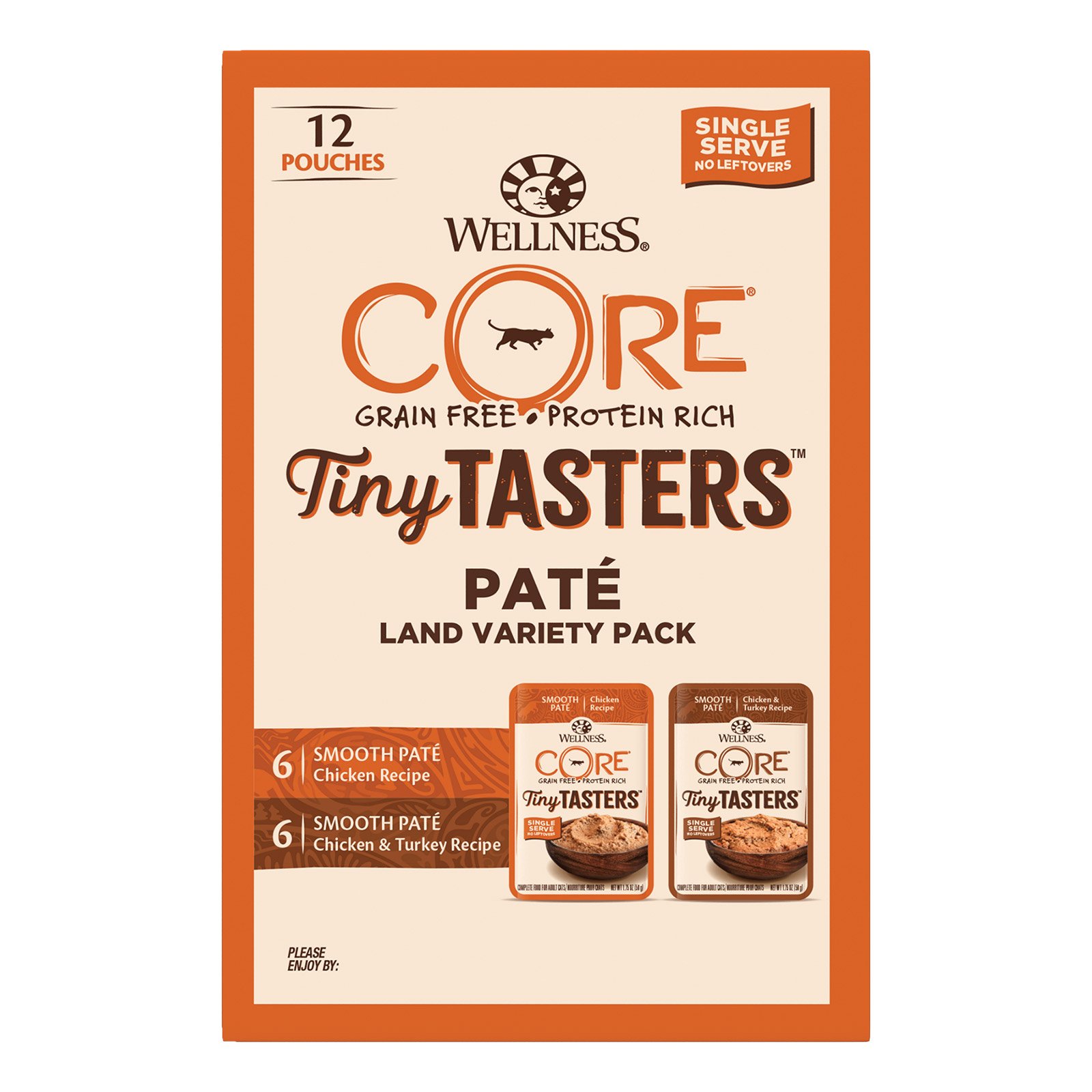 Wellness CORE Tiny Tasters Pate Poultry Variety Pack for Cats