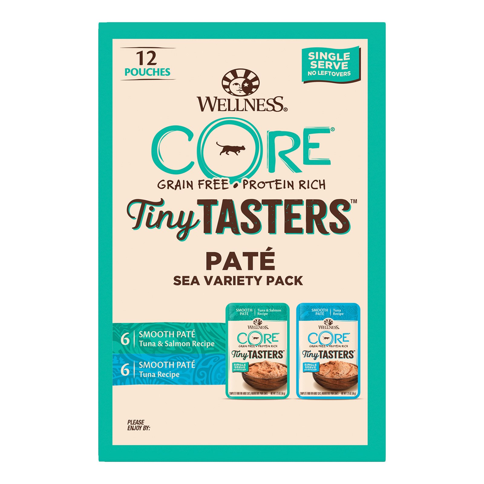 Wellness CORE Tiny Tasters Pate Seafood Variety Pack for Cats