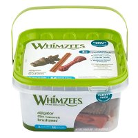 Whimzees Alligator/Brushzees/Stix Variety Value Box Dog Dental Treats Small
