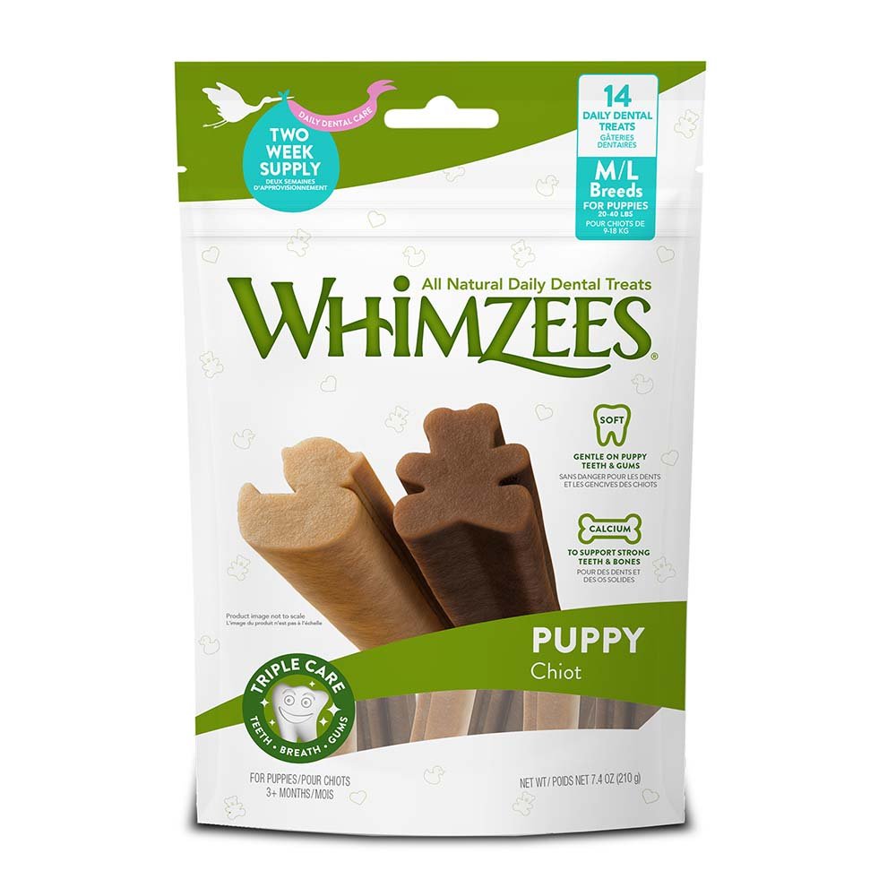 Whimzees Puppy Valuebag Dental Treats Medium/Large 14's