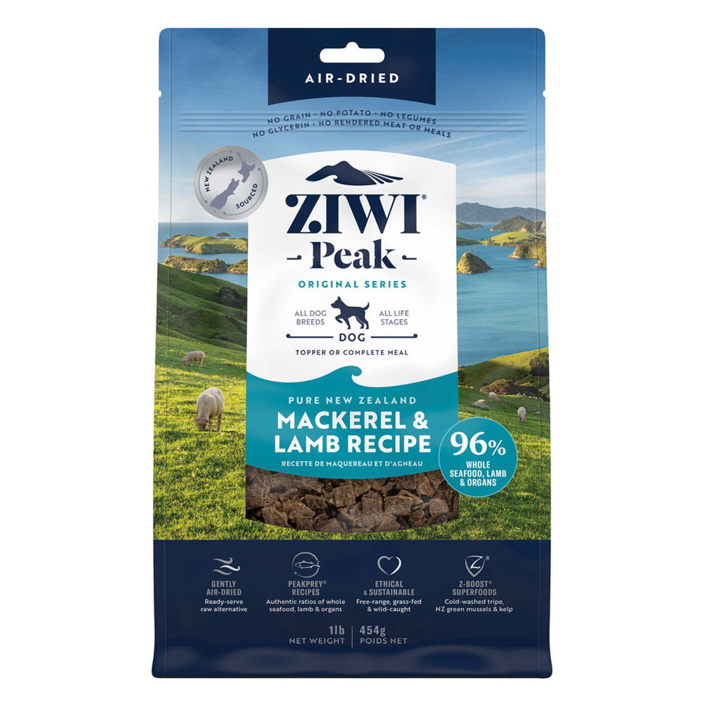 Ziwi Peak Air Dried Mackerel & Lamb Recipe Dry Dog Food