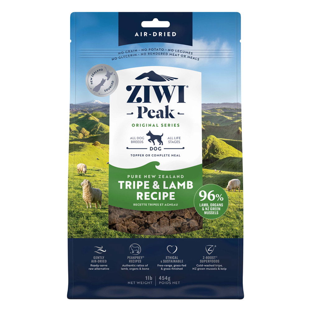 Ziwi Peak Air Dried Tripe & Lamb Recipe Dry Dog Food