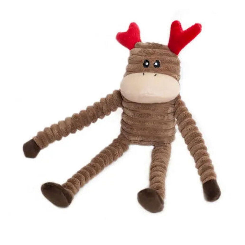 Zippy Paws Holiday Crinkle Monkey Dog Toy