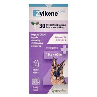 Zylkene Plus Calming Supplement for Large Dogs 15 to 60kg 450mg