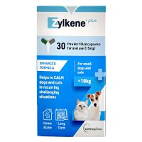 Zylkene Plus Calming Supplement for Small Dogs and Cats Under 10kg 75mg