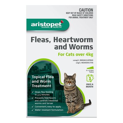 Aristopet Spot-On Treatment Kitten/Cat Over 4 Kg 6 Pack