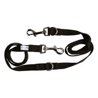 Beau Pets Adjustable Cotton Webbing Lead Black