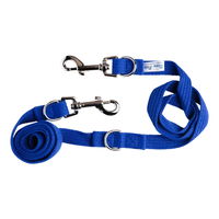 Beau Pets Adjustable Cotton Webbing Lead Blue