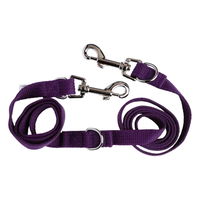 Beau Pets Adjustable Cotton Webbing Lead Purple