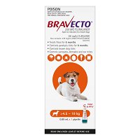 Bravecto Spot On for Small Dogs (4.5-10 Kg) Orange
