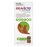 Bravecto For Medium Dogs 10-20Kg (Green)