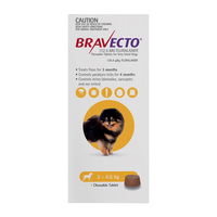 Bravecto For Toy Dogs 2-4.5Kg (Yellow)