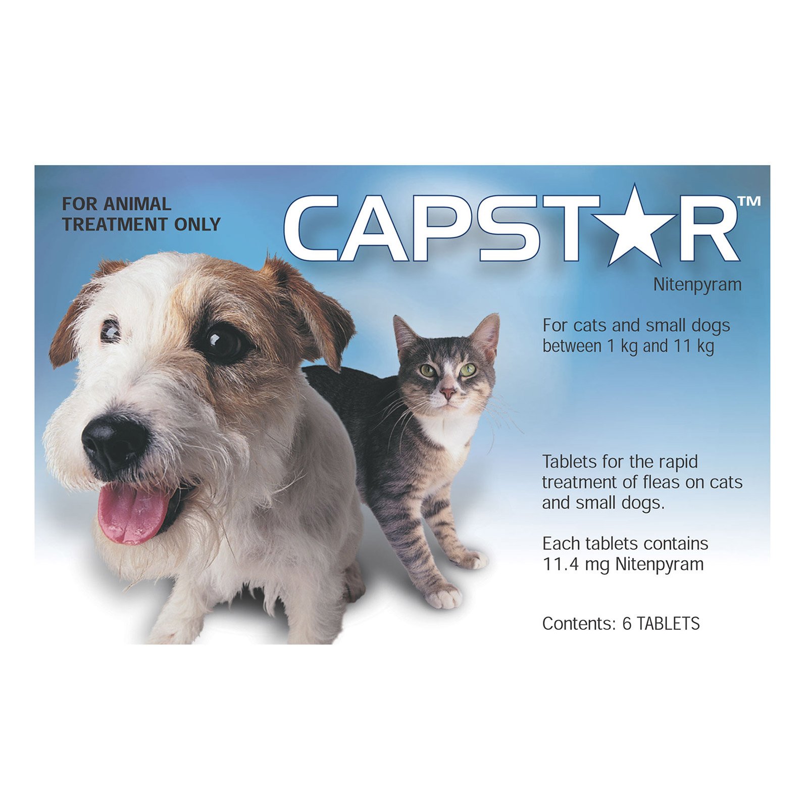 Capstar For Cats And Small Dogs 0.5 To 11Kg (Blue)