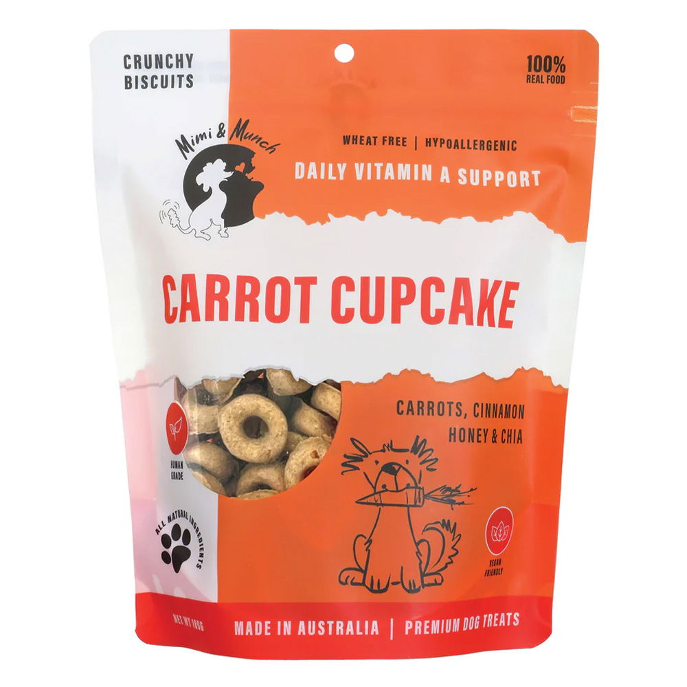 Mimi & Munch Carrot Cupcake Natural Dog Treats