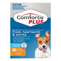 Comfortis Plus For Small Dogs 4.6-9kg (Orange)