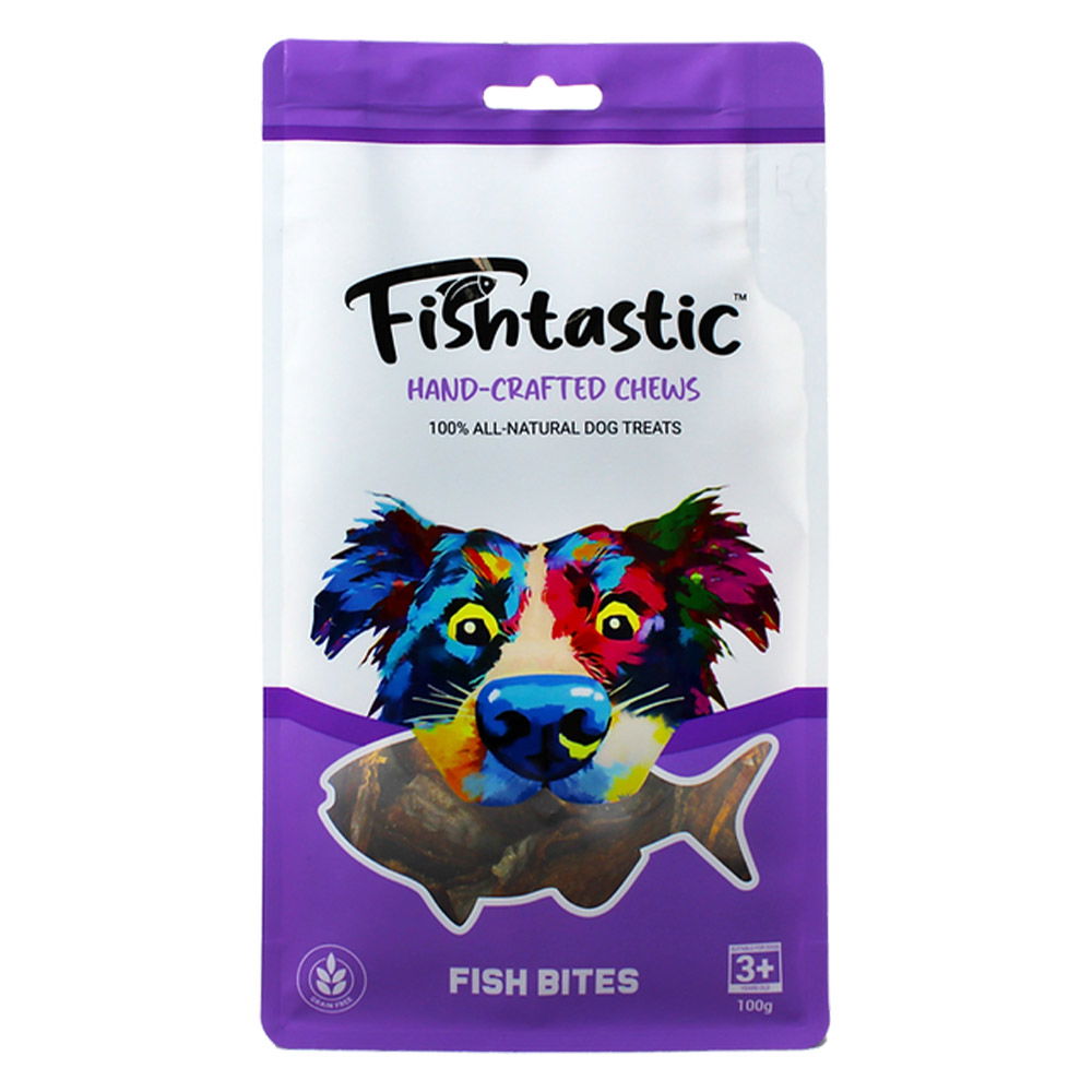 Fishtastic Hand Crafted Chews Fish Bites Dog Treats