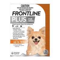 Frontline Plus For Small Dogs Up To 10Kg (Orange)