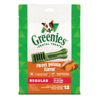 Greenies Sweet Potato Flavor Dental Dog Treats Regular 11 - 22kg