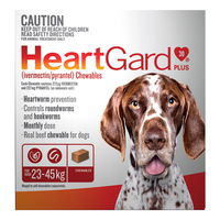 Heartgard Plus Chewables For Large Dog 23 To 45 Kg (Brown)