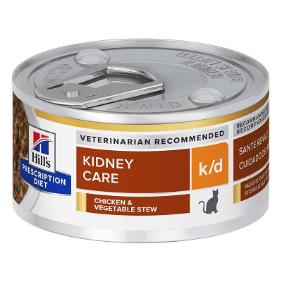 Hill’s Prescription Diet k/d Kidney Care with Chicken & Vegetable Stew Canned Cat Food