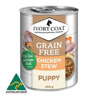 Ivory Coat Grain Free Chicken Stew Puppy Wet Dog Food 400g X 12 Pouches