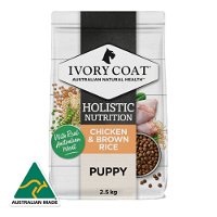 Ivory Coat Holistic Nutrition Chicken & Brown Rice All Breeds Puppy Dry Dog Food 