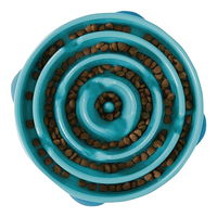 Outward Hound Fun Feeder Slo Bowl for Dogs - Teal