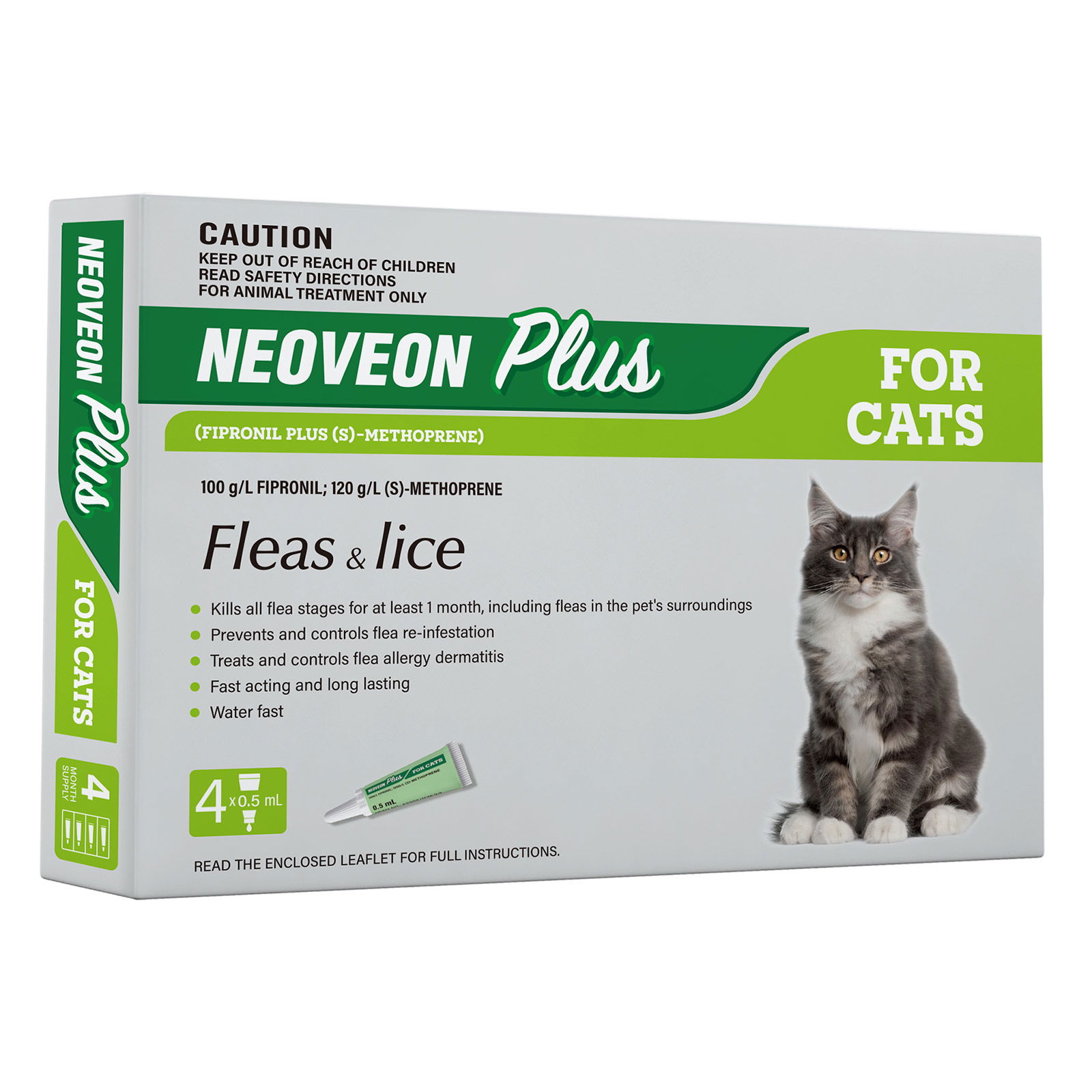 Neoveon Plus Fleas And Lice For Cats 12 Pack (Exp: 04/2025)