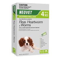 Neovet Flea and Worming For Puppies and Small Dogs Upto 4kg Green