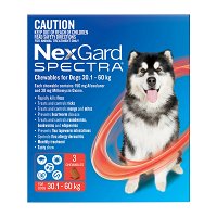 Nexgard Spectra Extra Large Dogs (30.1 - 60kg) Red