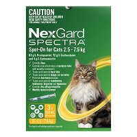 Nexgard Spectra Spot-On for Large Cats 2.5 to 7.5kg
