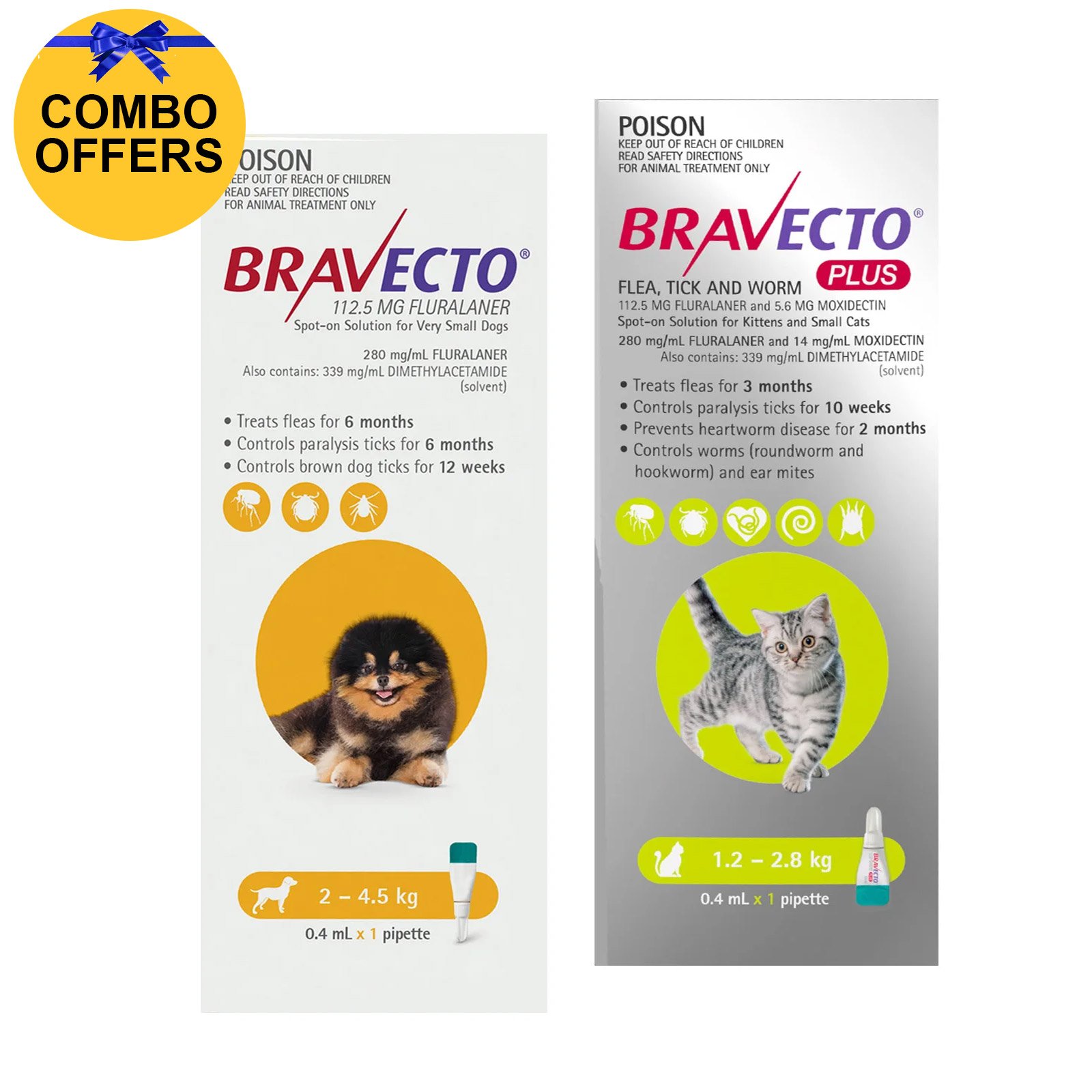 Bravecto Spot On & Bravecto Plus Combo