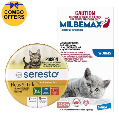 Seresto and Milbemax Cat Combo