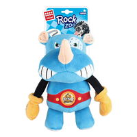 GiGwi Squeak Rock Zoo Toy for Dogs - Boxer Rhino