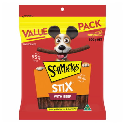 Schmackos Stix with Beef Lean Real Meat Dog Treats