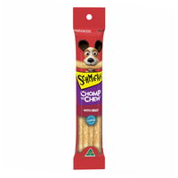 Schmackos Chomp N Chew with Beef Low Lasting Large Rawhide Dog Treats 