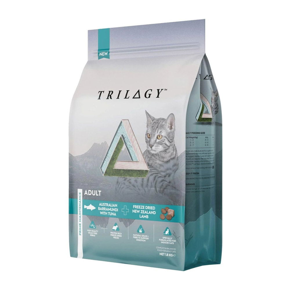 Trilogy Adult Australian Barramundi with Tuna Plus Freeze Dried New Zealand Lamb Dry Cat Food