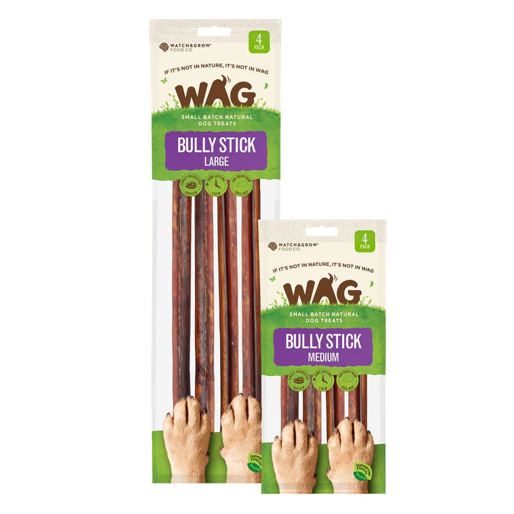 WAG Beef Bully Stick Dog Treats