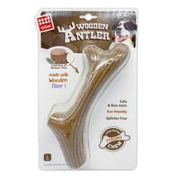 GiGwi Long Lasting Chew Wooden Antler for Dogs - Large