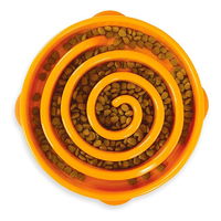 Outward Hound Fun Feeder Slo Bowl for Dogs - Orange