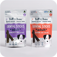 ADULT DENTAL STICKS: KANGAROO & SALMON