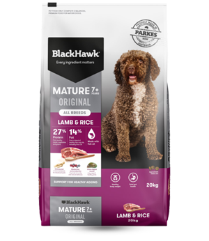 Black Hawk Original Mature 7+ Lamb and Rice Dry Dog Food